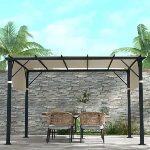 2er-Set Pergola Ersatzdach, UV-Schutz, einfache Montage, für 10x10ft Pergola,...