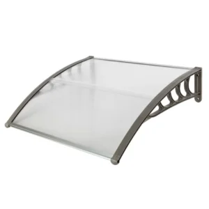 HT-100 X 96cm Haushalts-Tür- und Fenster-Regenabdeckung, grauer Halter