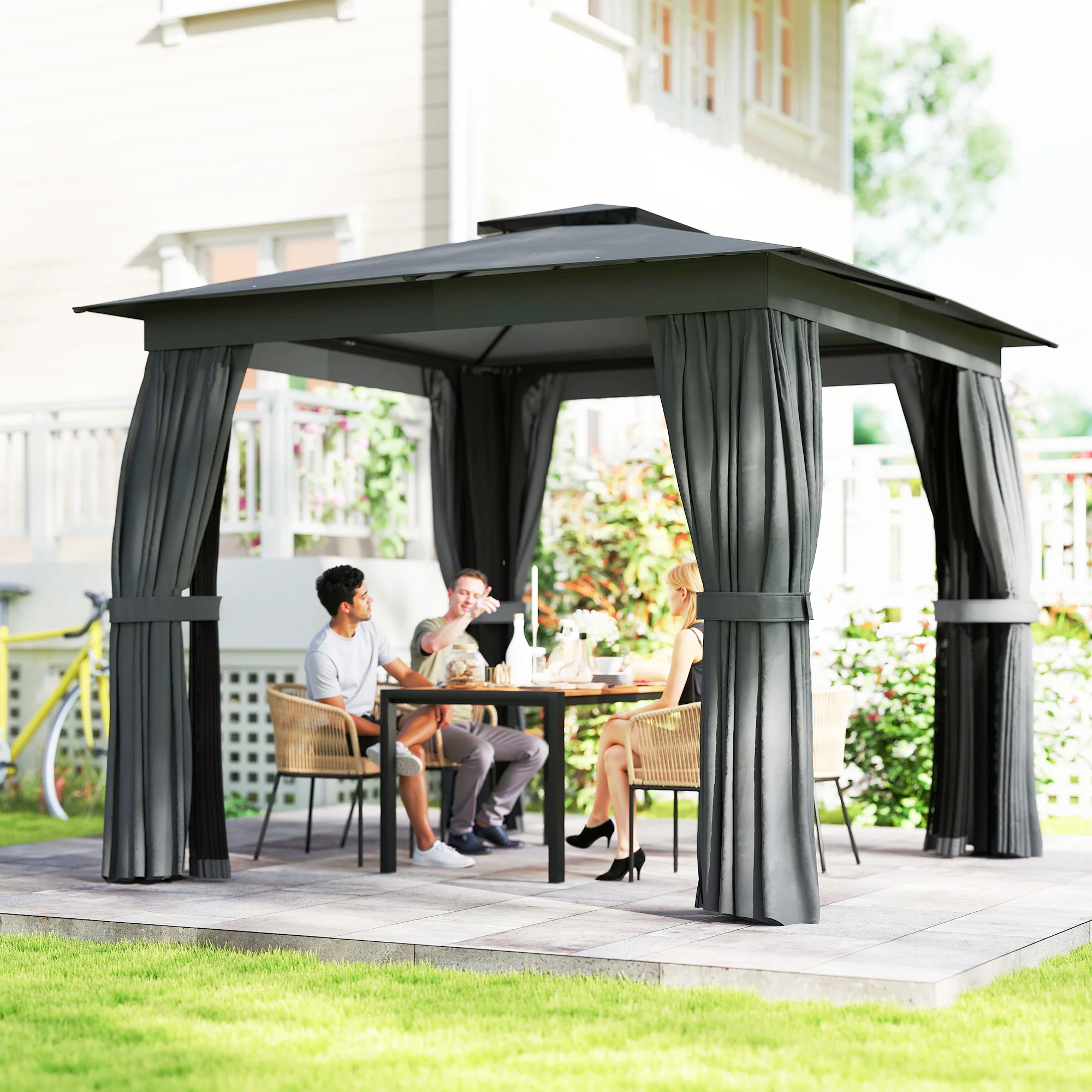 CampGlut 10x10 Outdoor Pavillon für Camping.