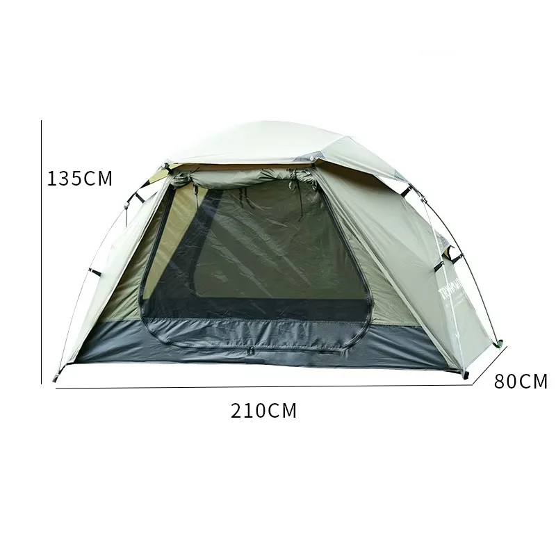 CampGlut tragbares Camping-Zelt mit Liegefunktion für Solo-Camper.