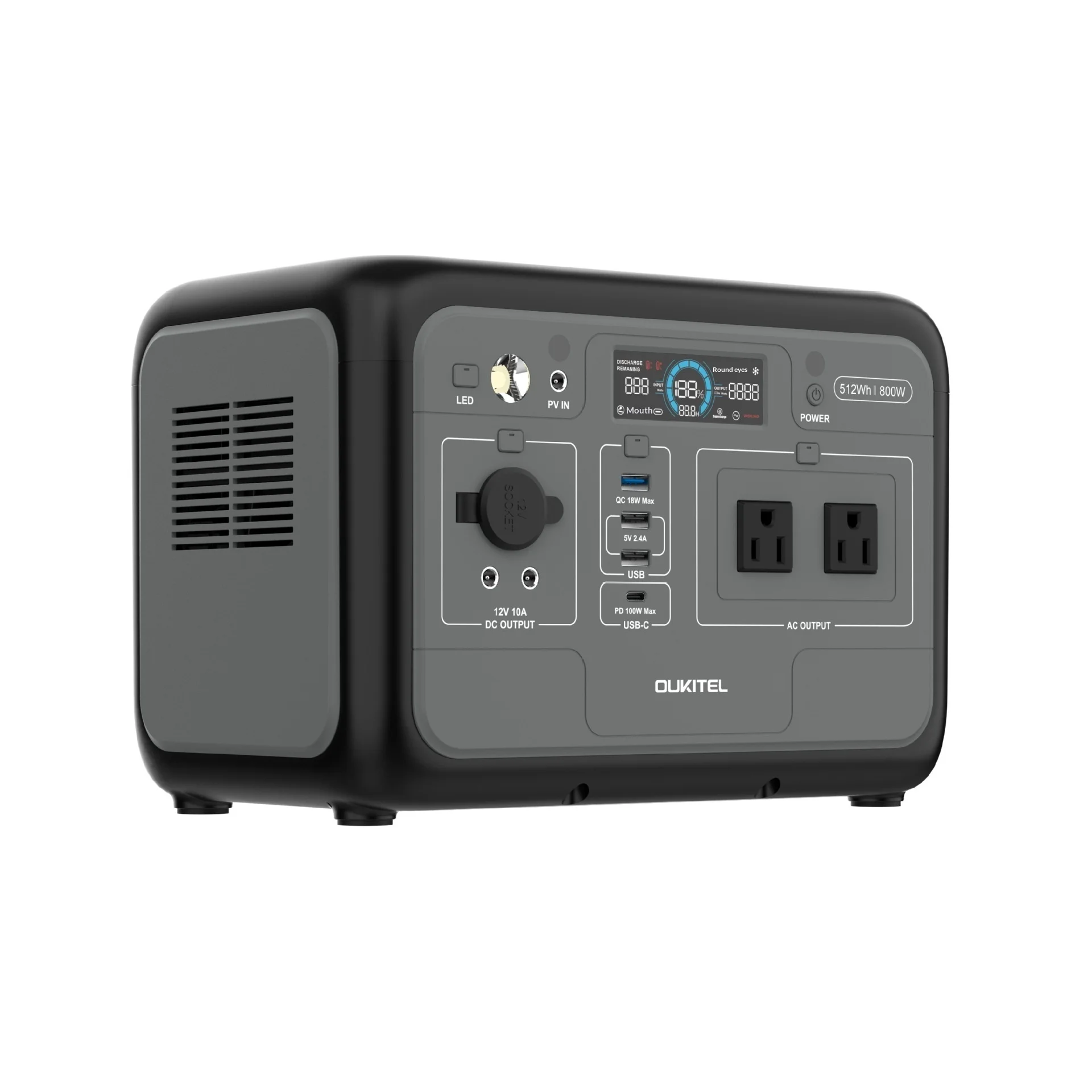 512 Wh Outdoor Power Station 800 W Portable Energy Storage for Camping - Imagen 5