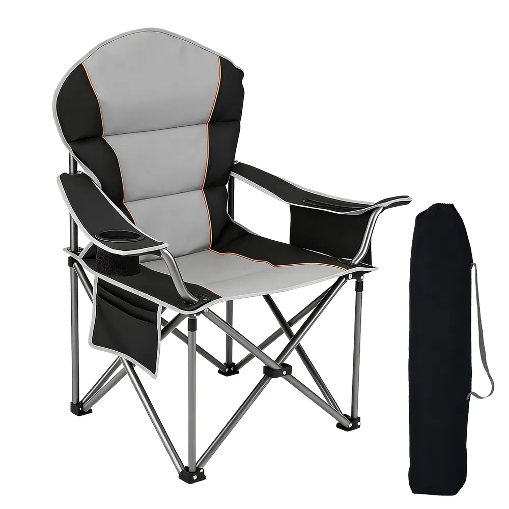 CampGlut Camping-Klappstuhl, übergroß, bequem, Outdoor.