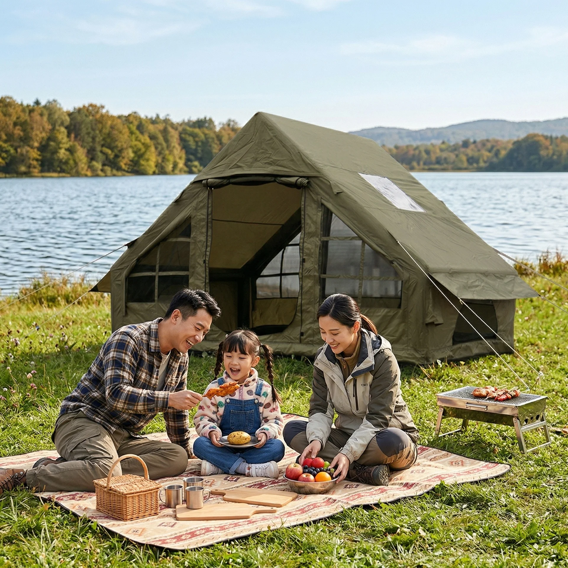 CampGlut Automatisches Campingzelt für Strand und Outdoor.
