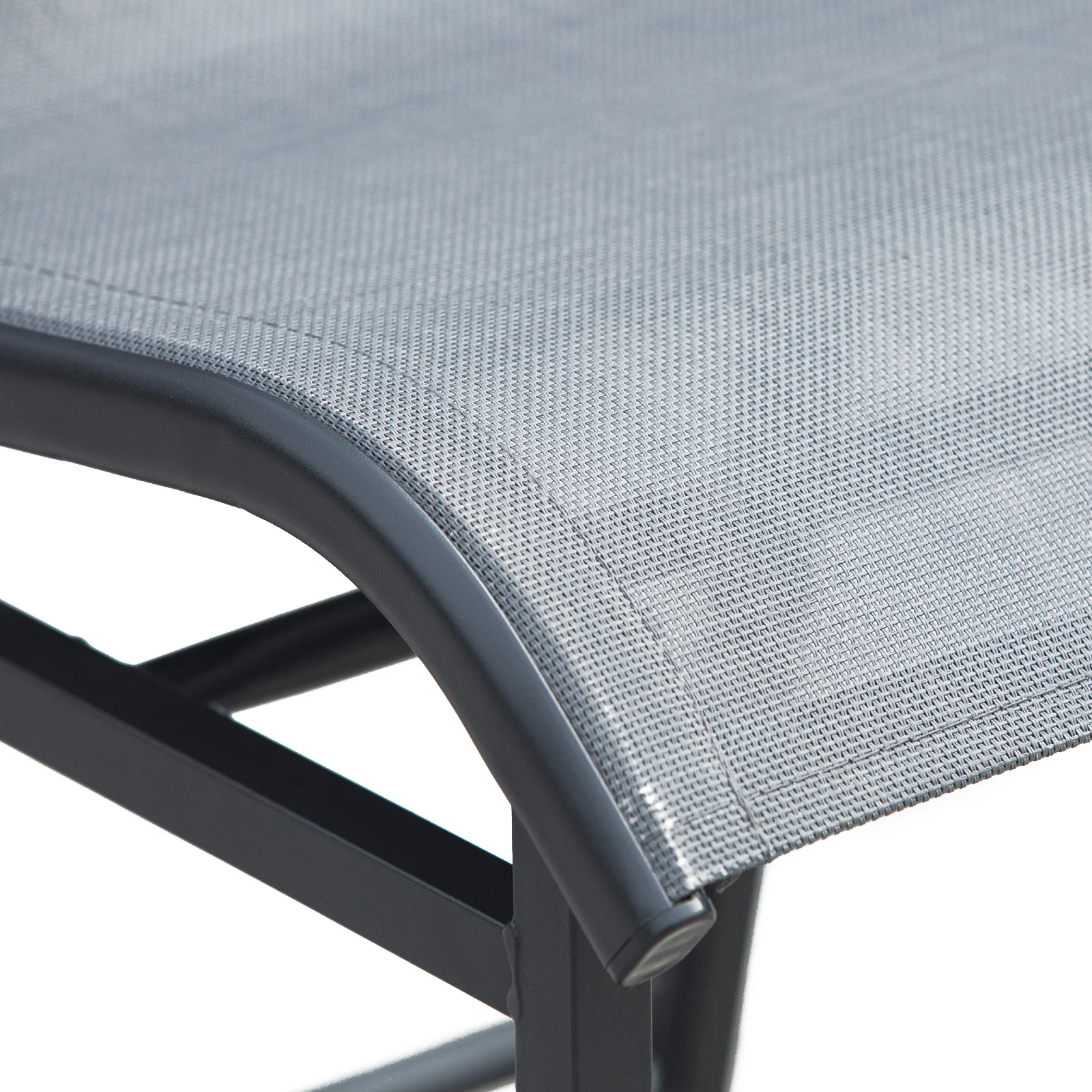 3-teiliges Outdoor-Bistro-Set für 2 Personen, Barhöhe, Anthrazitgrau – Bild 2