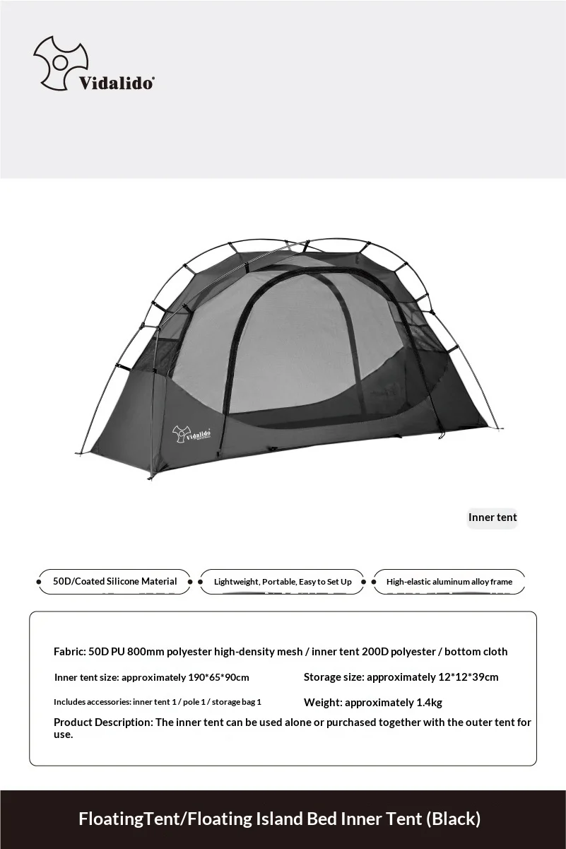 CampGlut kompaktes Outdoor-Zelt für eine Person