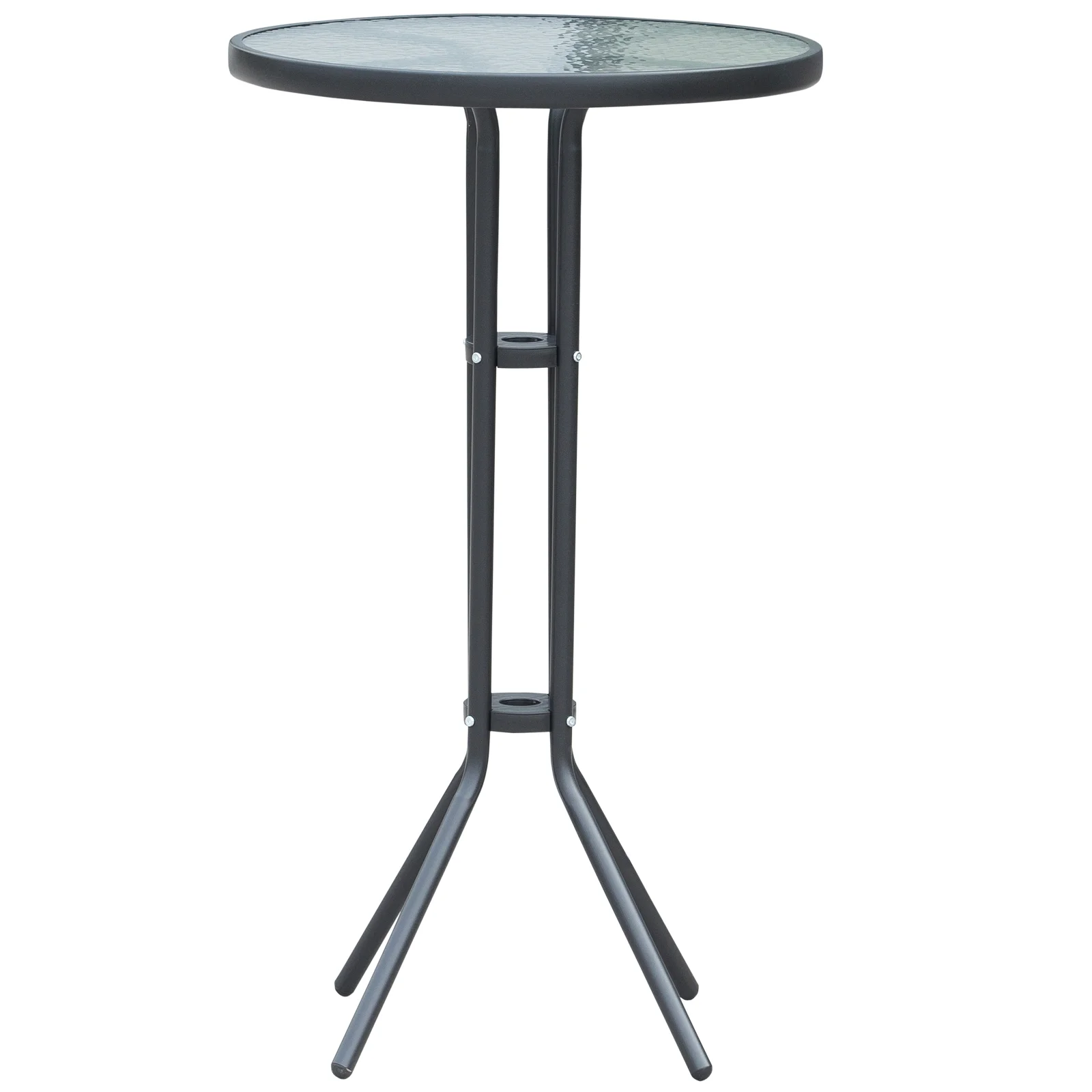 3-teiliges Outdoor-Bistro-Set für 2 Personen, Barhöhe, Anthrazitgrau – Bild 5