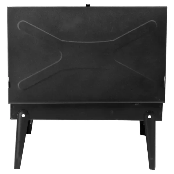 44x27x7cm Portable Square Charcoal Grill Black - Image 14
