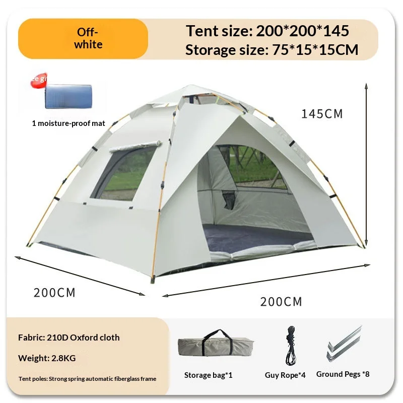 CampGlut Schnellaufbau-Zelt, wasserdicht und sonnenschützend für Camping.