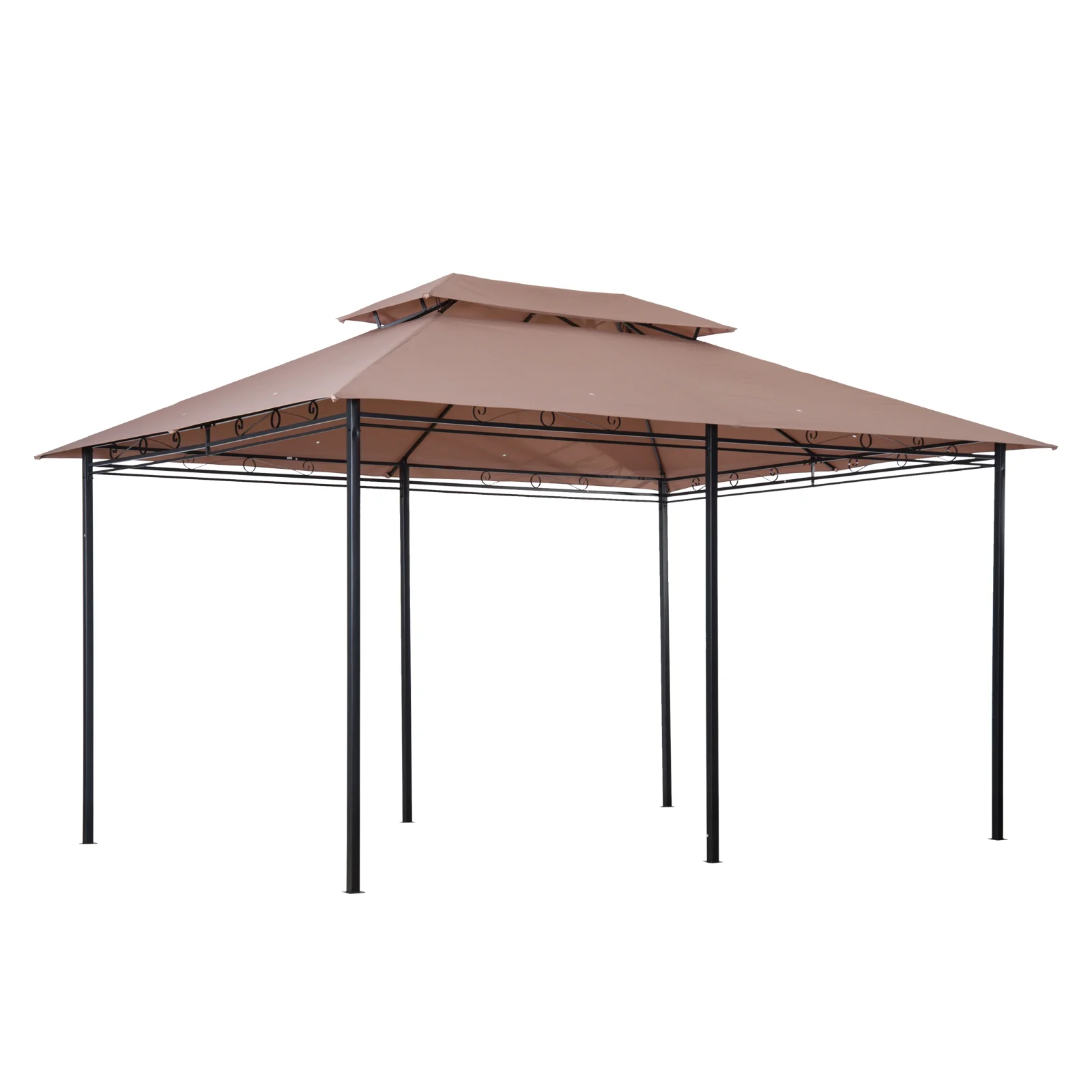 10 x 13 Terrassenpavillon, Überdachung mit Vorhängen, Lüftungsdach, Stahlrahm... – Bild 7