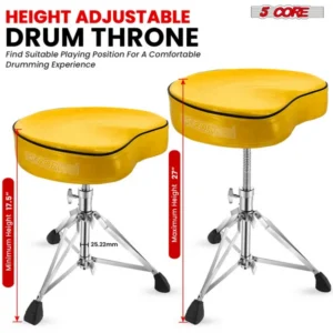 CampGlut Drum Throne gepolsterter Gitarrenhocker für Camping.