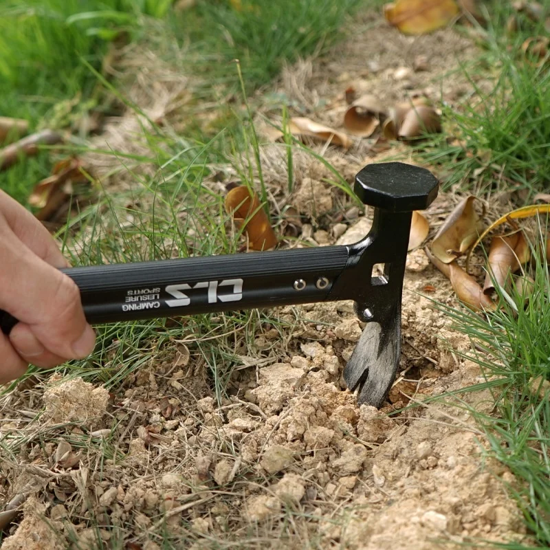Outdoor-Edelstahl-Aluminiumlegierungs-Griff Camping-Bodenhammer für Heringe