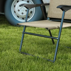 4-teiliger Falt-Campingstuhl-Set, Sportstühle für Erwachsene mit Armlehnen, M...
