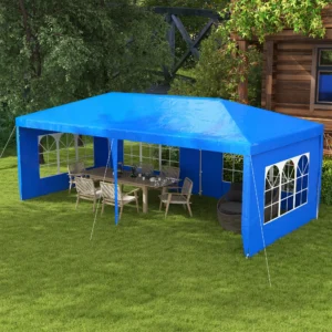 9,6 x 19 m Partyzelt, Outdoor-Event-Shelter, Pavillon mit 4 abnehmbaren Seite...