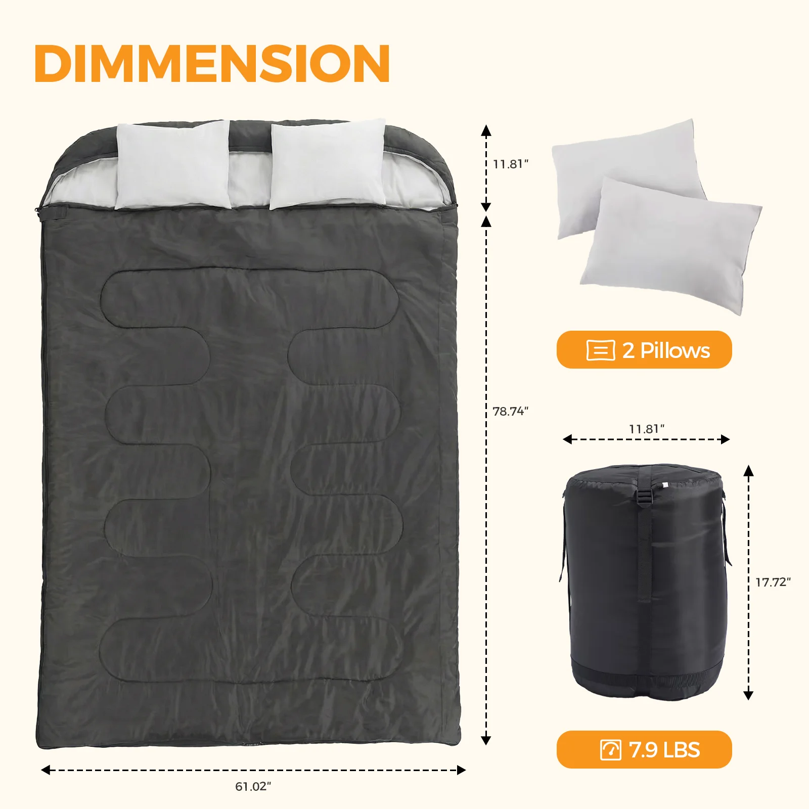 CampGlut Doppelschlafsack, Paar beim Kuscheln im Outdoor-Camping.