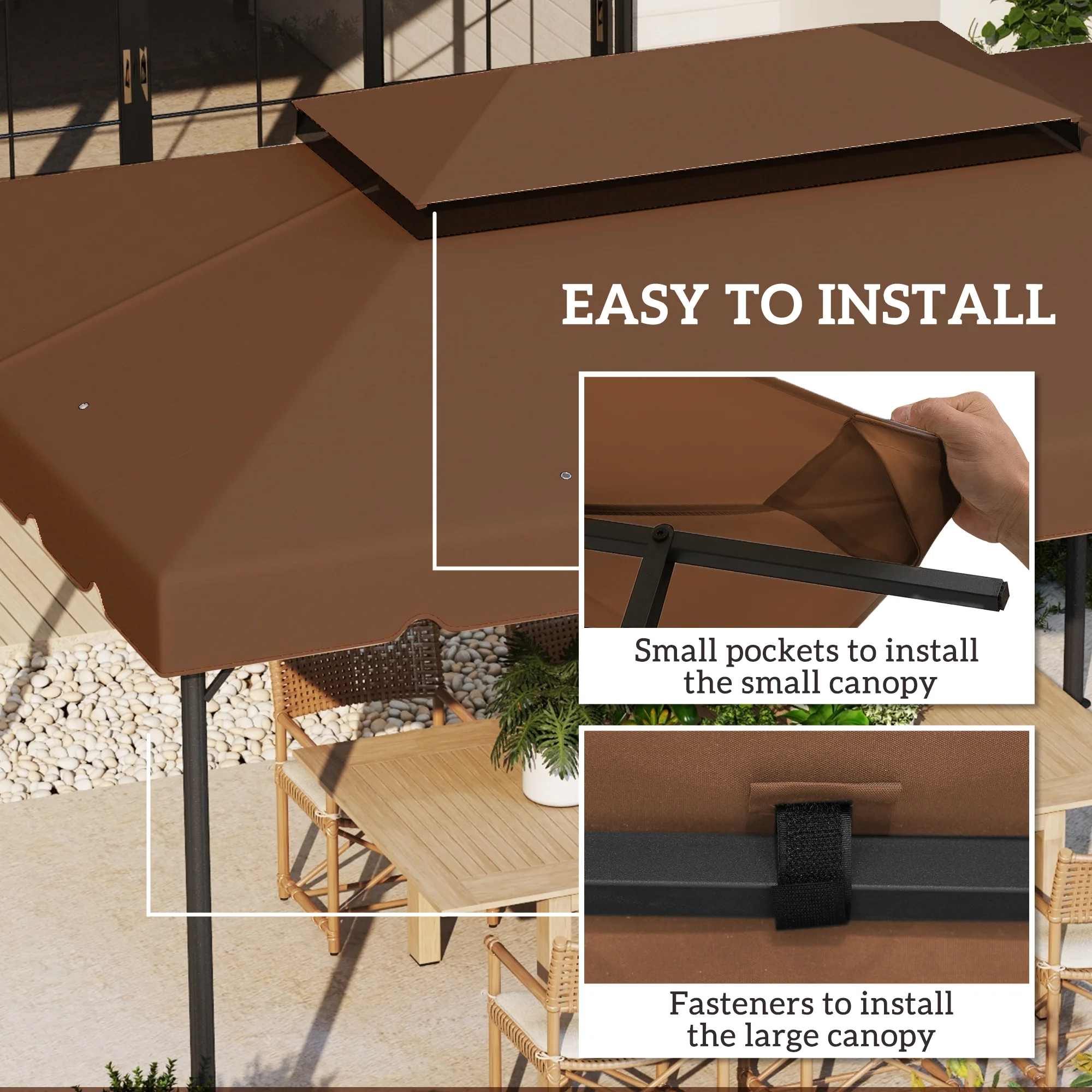 CampGlut 13x10 Ersatzcanopy für Camping und Outdoor.