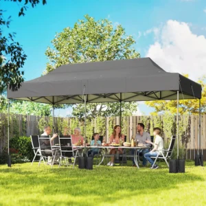 CampGlut 10x20 Pop-Up-Zelt für große Outdoor-Events.