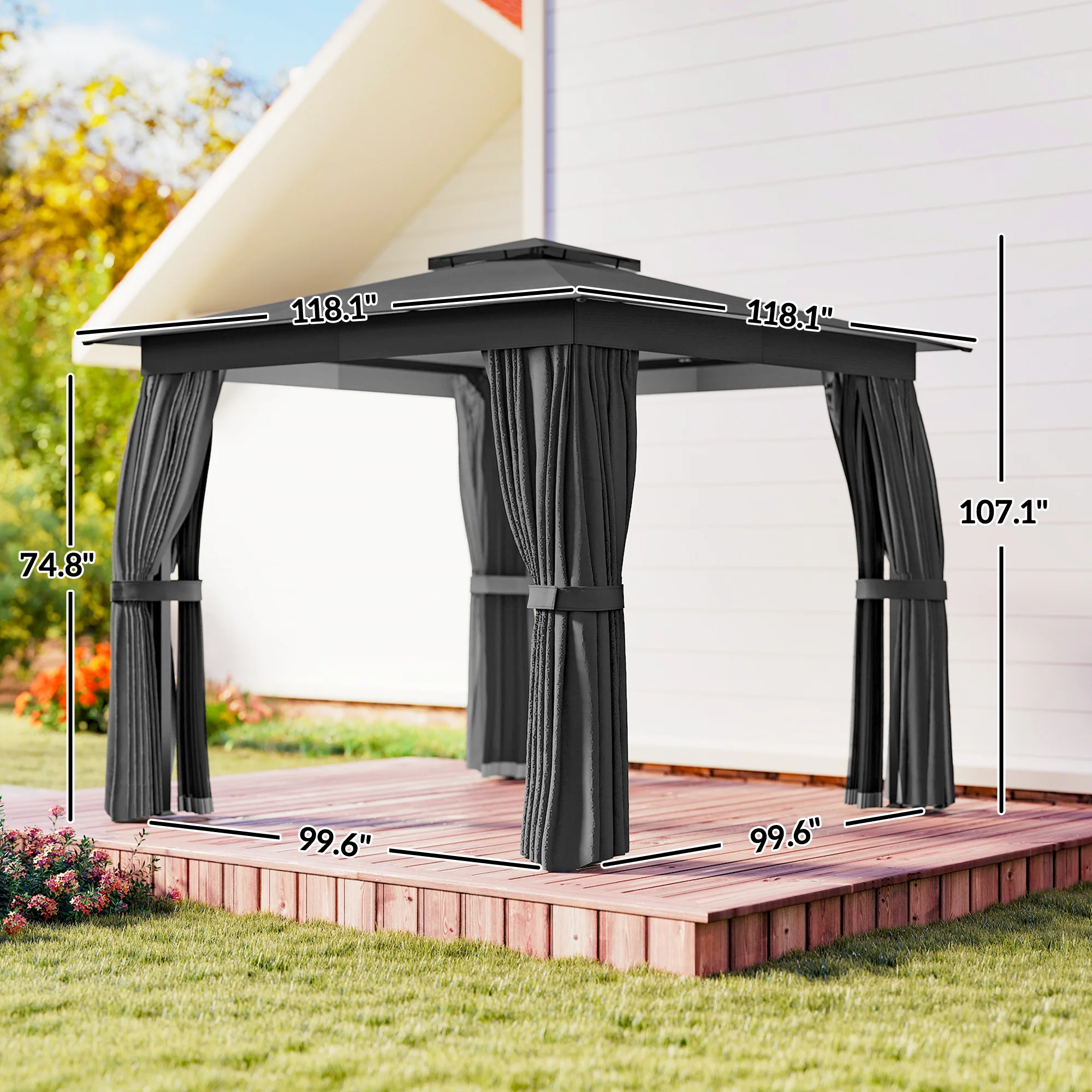 CampGlut 10x10 Gazebo für Outdoor-Events.