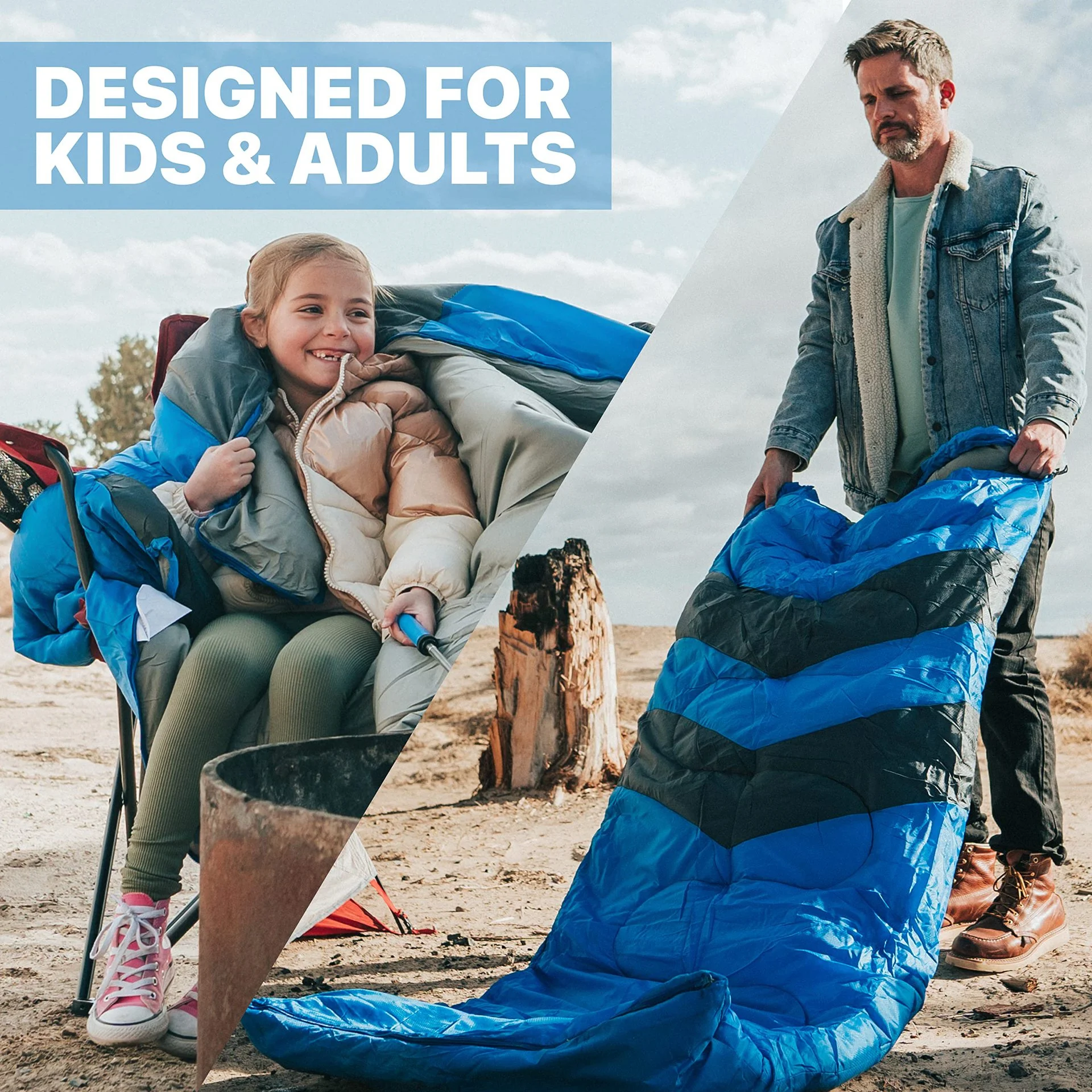 CampGlut Schlafsack für Camping und Outdoor-Nächte.