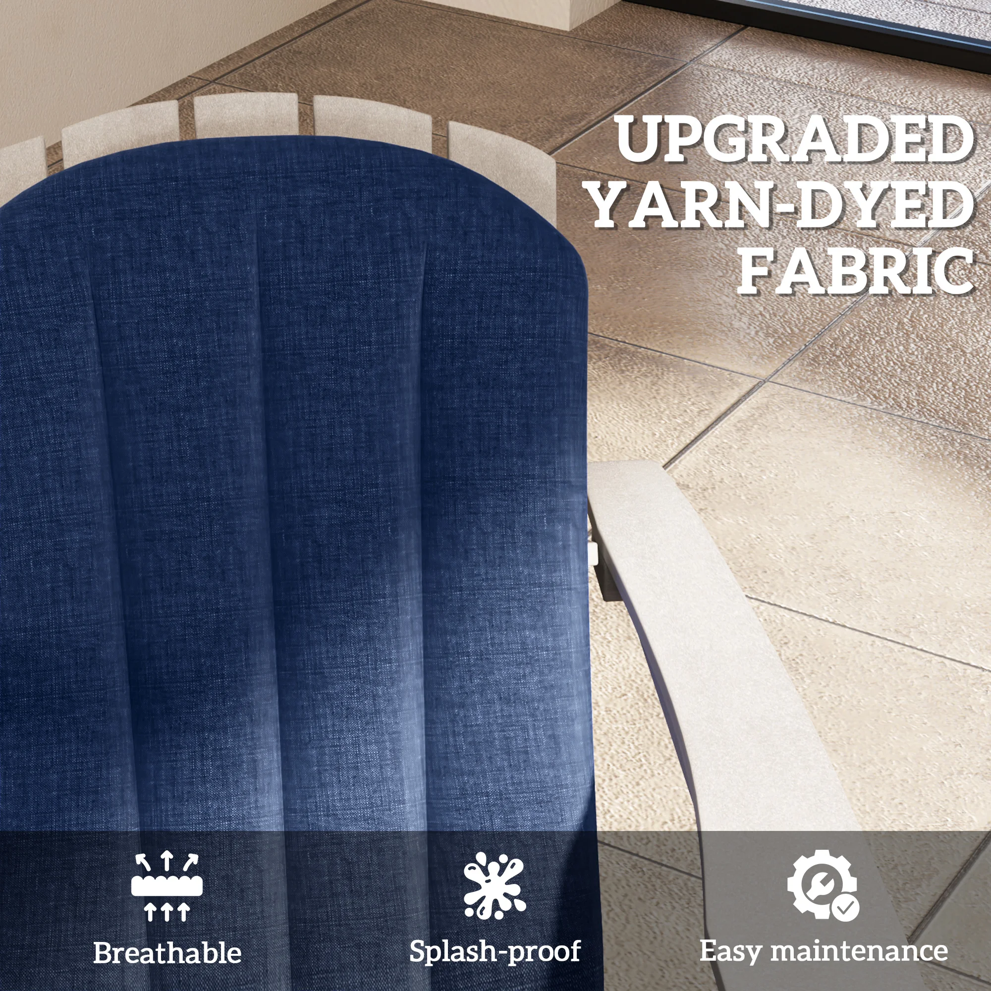 Set of 4 Outdoor Chair Cushions – Bild 5