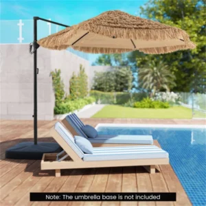 CampGlut 9,5ft Sonnenschirm, zweistufig, für Camping und Outdoor.