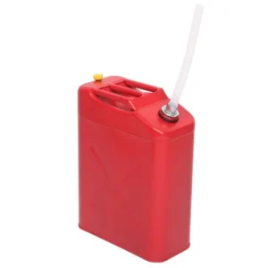 3 bidons d'essence en acier laminé à froid de 20 L avec tube à huile, rouges