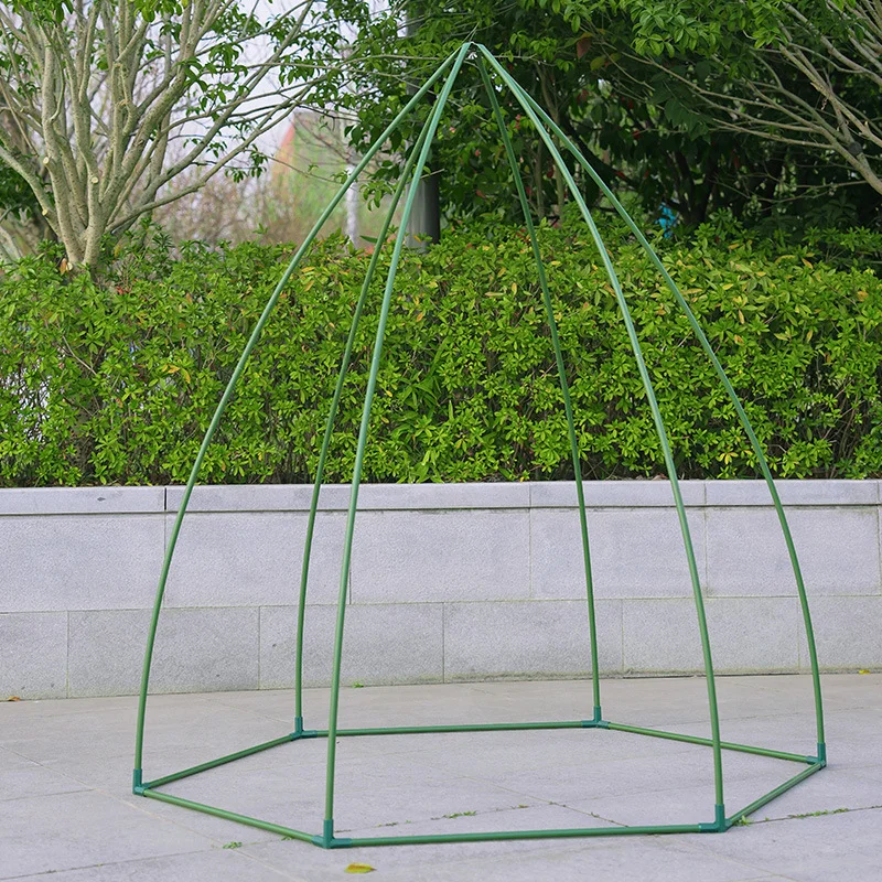 Hexagonal Outdoor Greenhouse with Pointed Top, Bird-Proof for Plant Pots - Image 4