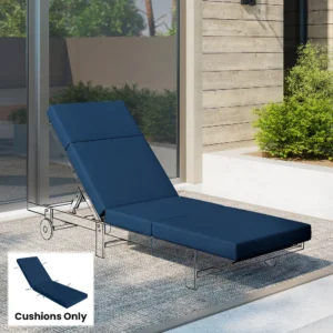 CampGlut Chaise Lounge Cushion für Liegestühle, Nahaufnahme.