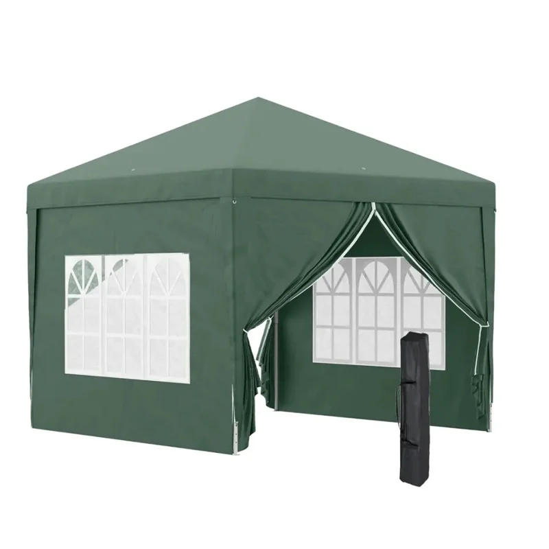 CampGlut Sonnenschutz-Zelt auf Campingplatz aufgebaut.