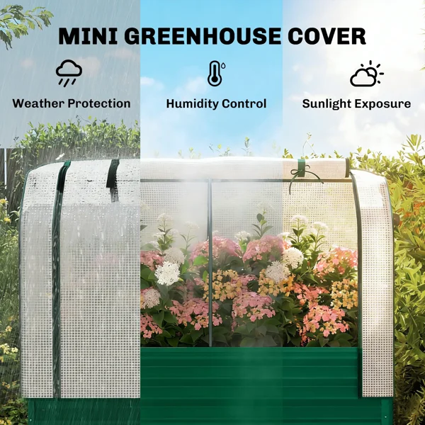 Raised Bed with PE Greenhouse - Image 5