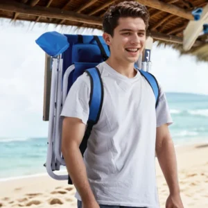 CampGlut 2er-Set klappbare Strandliegen mit vier Positionen für Outdoor.