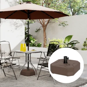 Quadratischer Terrassenschirmständer, schwerer Outdoor-Standfuß, bis 25kg San...