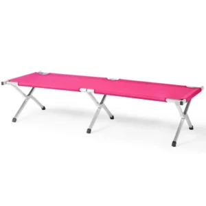 Tragbare klappbare Campingliege mit Tragetasche Armee-Pink
