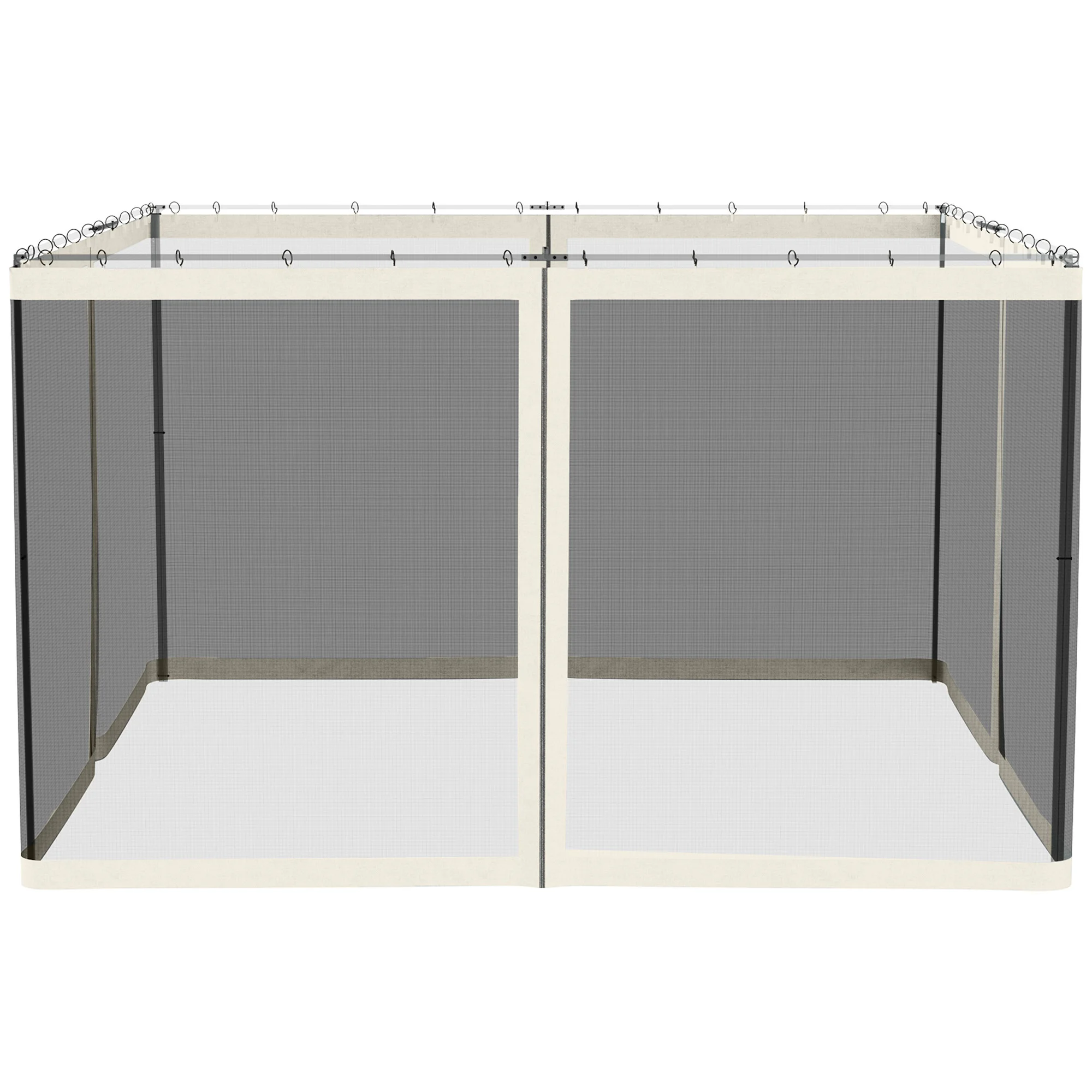 CampGlut Zelt-Seitenwand mit Reißverschluss, 10x12 Pavillon Ersatzteil.