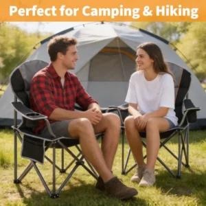 CampGlut übergroßer Camping-Klappstuhl, Outdoor, bequem.