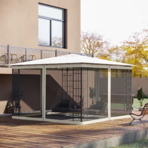 CampGlut Ersatz-Seitenwandnetz für 10x12 Pavillon mit Reißverschluss.
