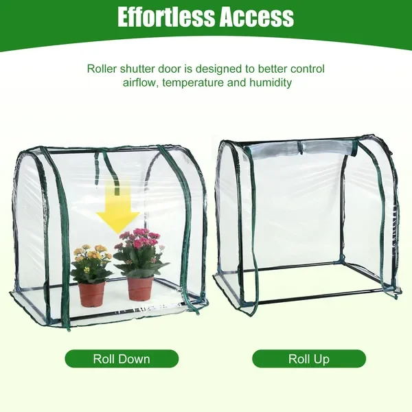 Tischgewächshaus Mini 73,5 x 54,5 x 70,5 cm, tragbar für Frühling, Indoor/Out... – Bild 5