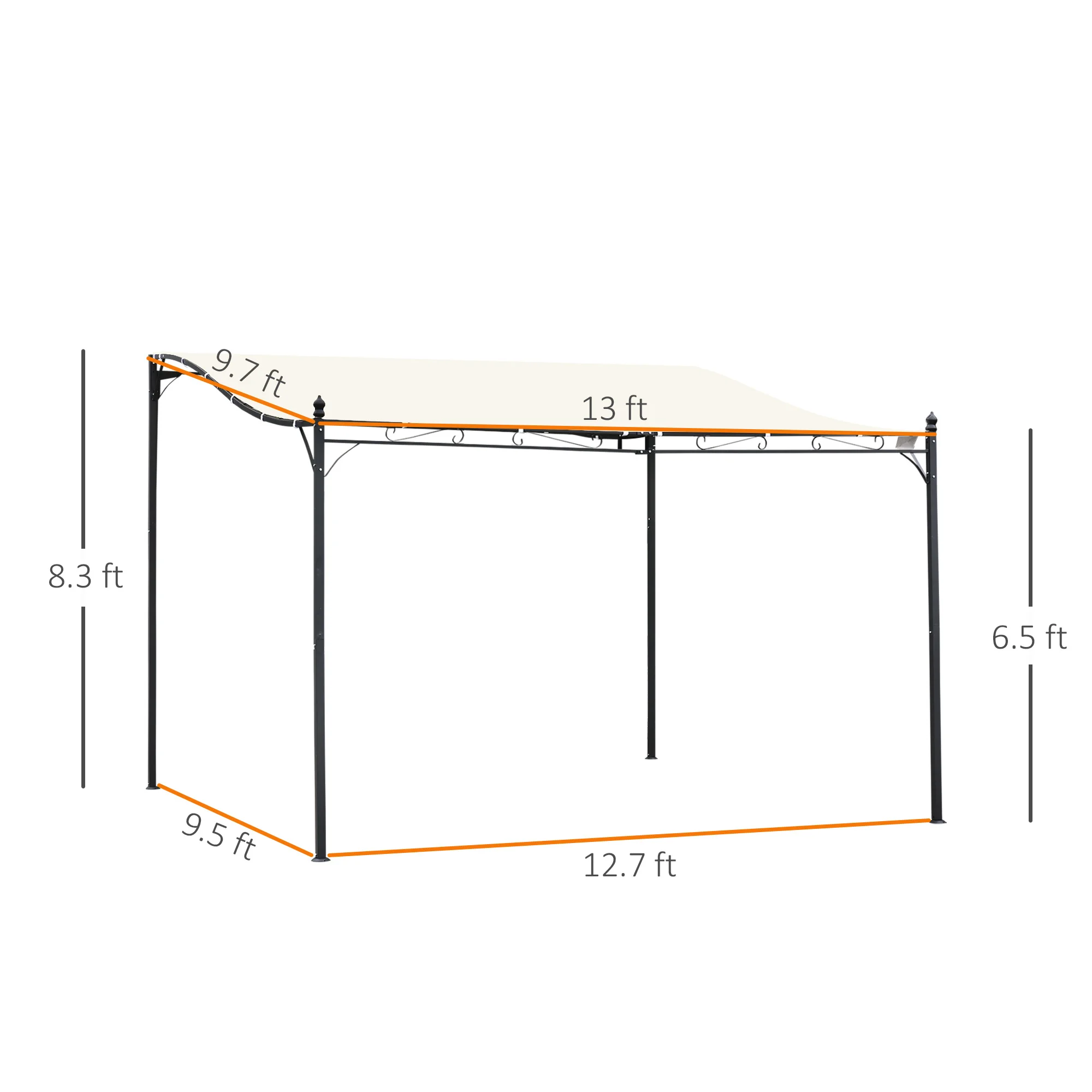 Pergola gazebo extérieur 10 x 13 - Imagen 6