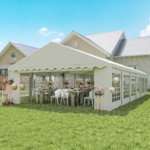 20 x 40 Partyzelt, Außenpavillon mit abnehmbaren Seitenwänden, 12 Fenster für...