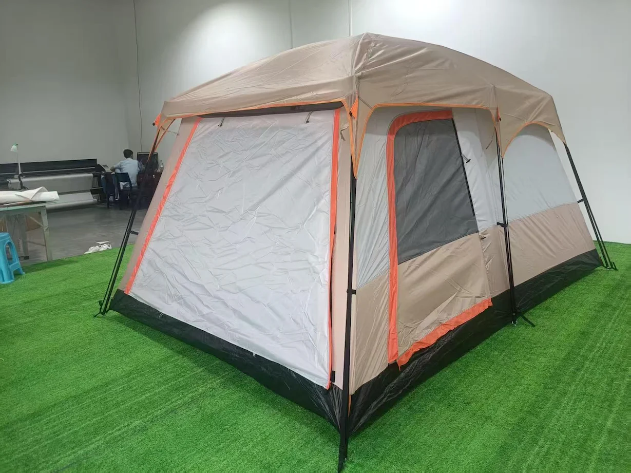 Portable Outdoor Tent with Two Bedrooms and a Hall, Sun- and Weather-Resistant - Image 4
