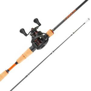 Ruten- und Angelrollen-Kombination, IM7 Carbonfaser-Baitcasting-Rute und -Rolle, Barschangelset mit 6+1 Kugellagersystem, Üb