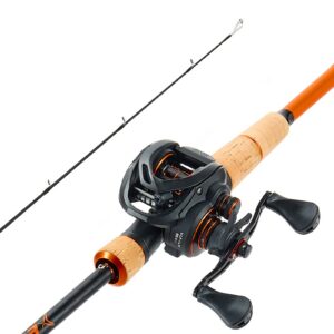 Ruten- und Angelrollen-Kombination, IM7 Carbonfaser-Baitcasting-Rute und -Rolle, Barschangelset mit 7+1 Kugellagersystem, Üb