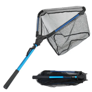Fischernetz mit Aluminiumlegierungsstab, EVA-Griff, langlebig, 5 mm
