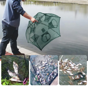 Klappbares Ködernetz, tragbarer Fischköder, Garnelen-, Elritzen- und Krebsfangkorb