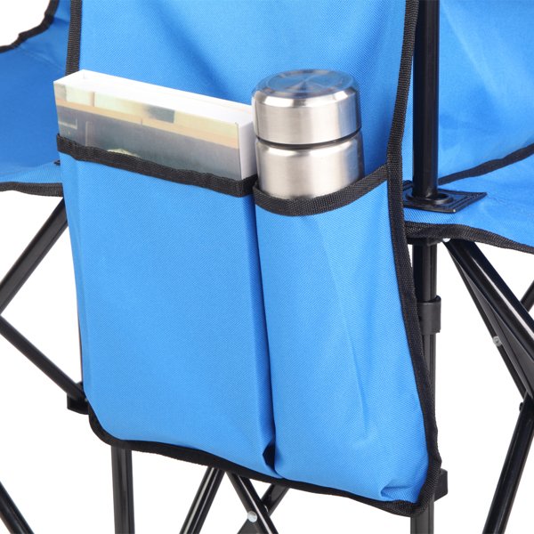 Beach Fishing Chair With Umbrella In Blue - Image 3